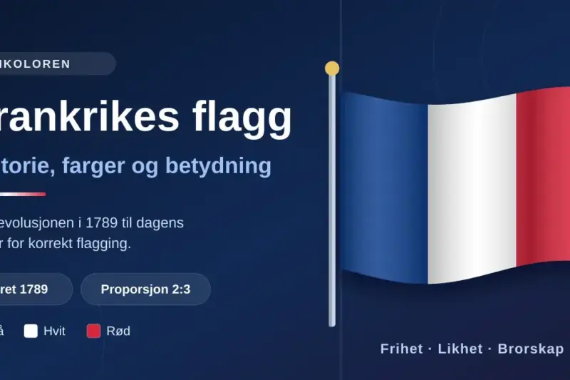 Frankrike flagg: En komplett guide til flagghistorie, farger og betydning
