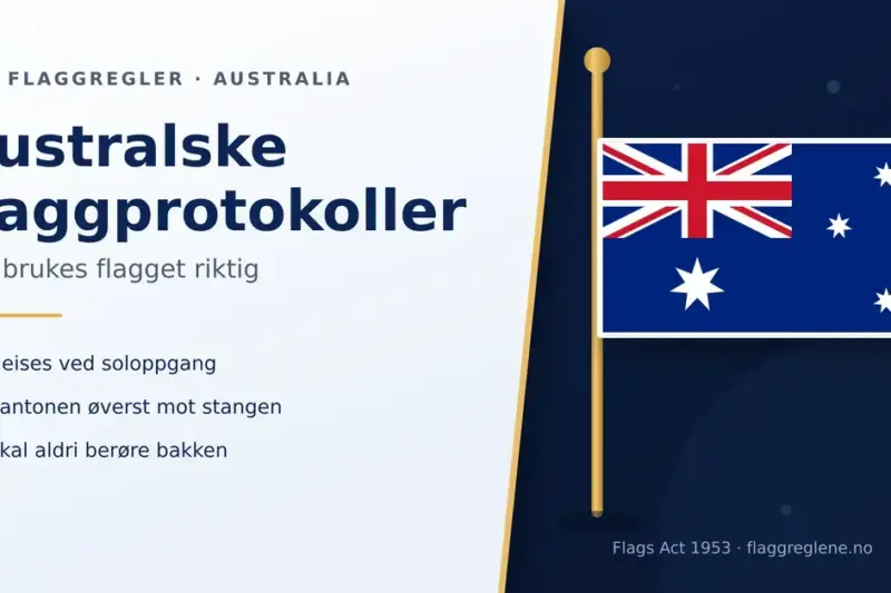 Australske flaggprotokoller: slik brukes flagget riktig