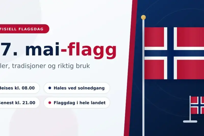 17.mai-flagg: regler, tradisjoner og riktig bruk