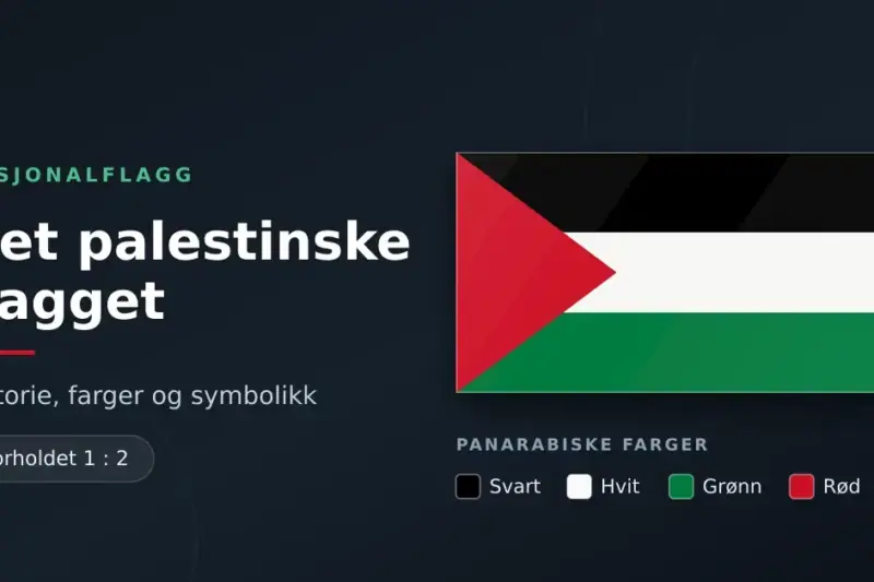 Det palestinske flagget: historie, farger og symbolikk
