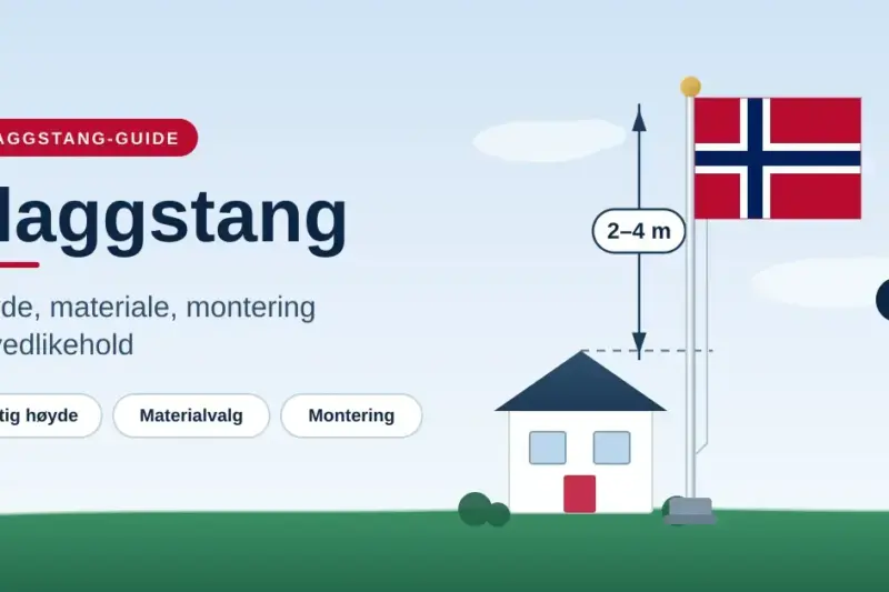 Flaggstang: høyde, materiale, montering og vedlikehold