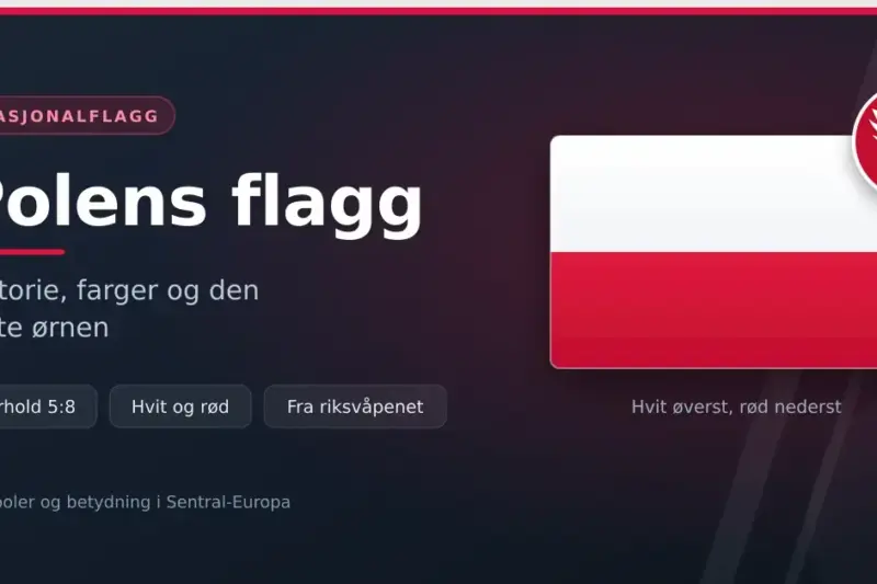 Polens flagg: historie, farger og den hvite ørnen