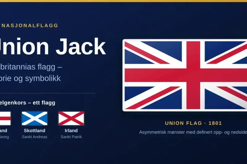 Union Jack: Storbritannias flagg – historie og symbolikk