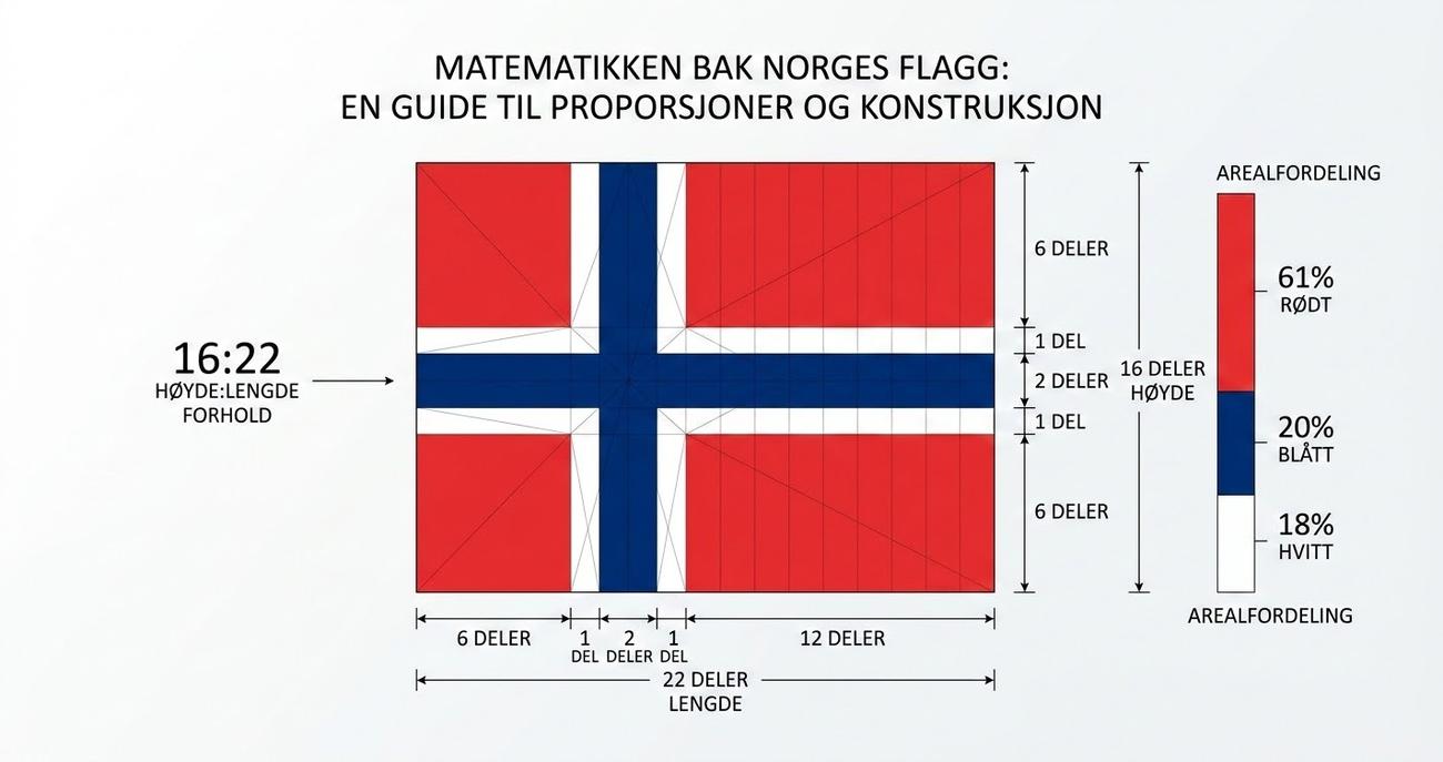 Regn med flagget – matematikken bak Norges flagg