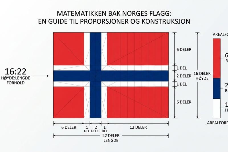 Regn med flagget – matematikken bak Norges flagg
